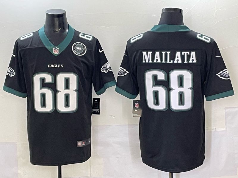 Men Philadelphia Eagles #68 Mailata Black Nike 2025 Limited NFL Jersey 007->philadelphia eagles->NFL Jersey